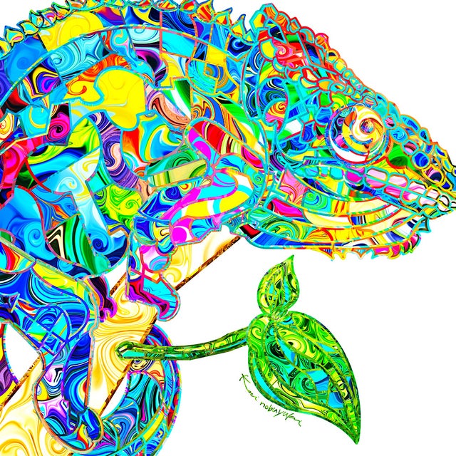 【一点物】デジタルアート Kai Nobuyuki 動物 マーブル模様 HOME | KAI NOBUYUKI ART GALLERY